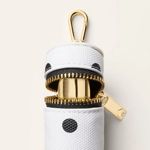 Canvas Polka Dot Lipstick Bag Charm Keychain - kate spade new york x Target - Picture 3 of 3